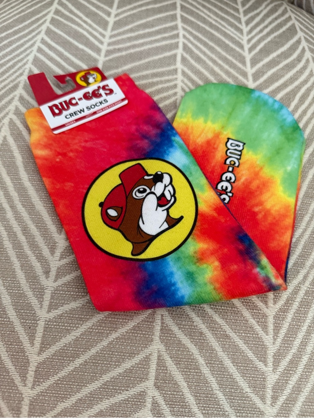 Buc-ee's Tie-Dye Crew Socks - Multicolor